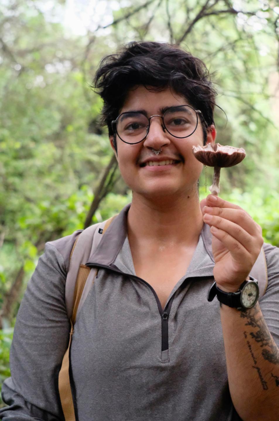 Malavika Bhatia in a forest setting
